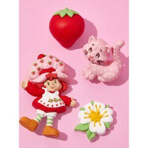 Strawberry Shortcake Inspired Refrigerator Magnet Set 4-PieceStrawberry Doll